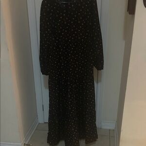 Emery Rose Black Floral Maxi Dress